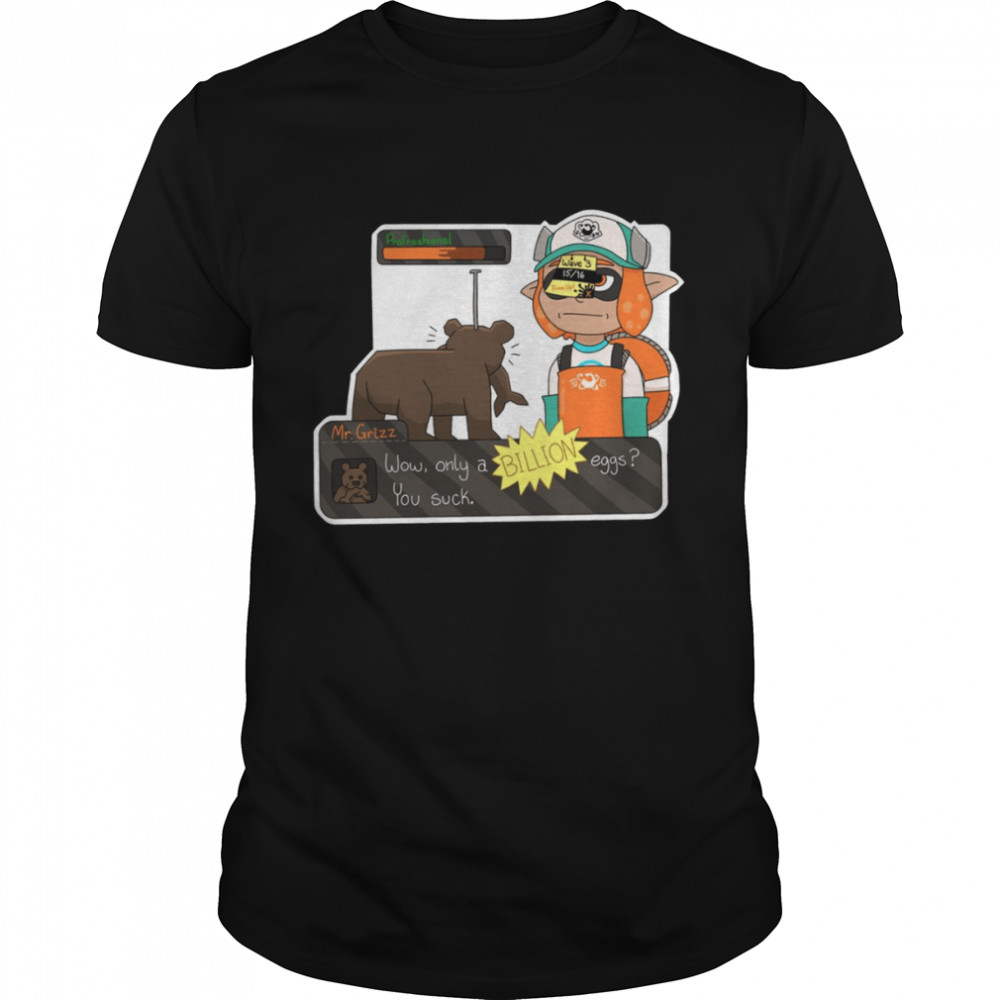 Time Up Mr Grizz Splatoon shirt