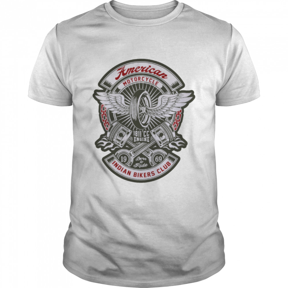 American Motorcycle Indian Bikers Club shirt