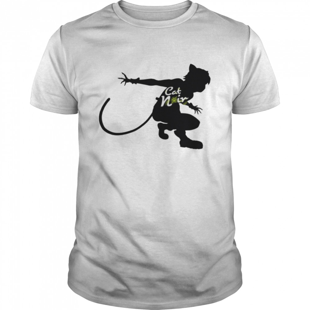 Cat Noir Character Miraculous Ladybug Cat Noir Silhouette shirt