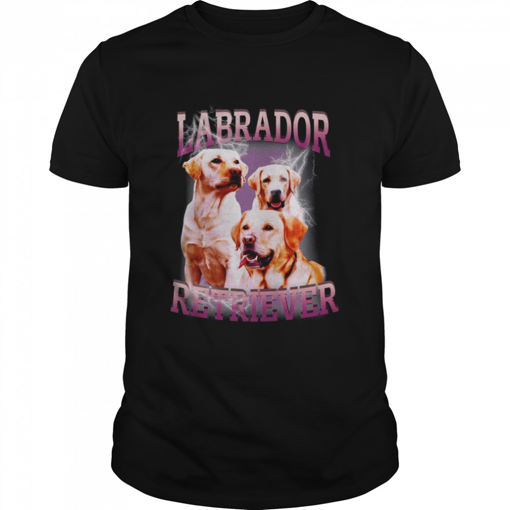 Labrador Retriever Dog Retro Illustration shirt