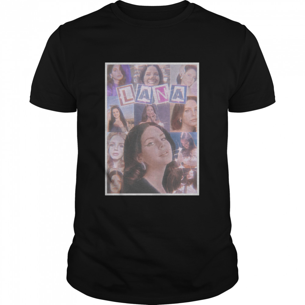 Lana Del Ray Collage Retro Illustration shirt