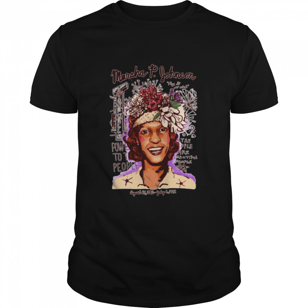 Marsha P. Johnson Flowers shirt