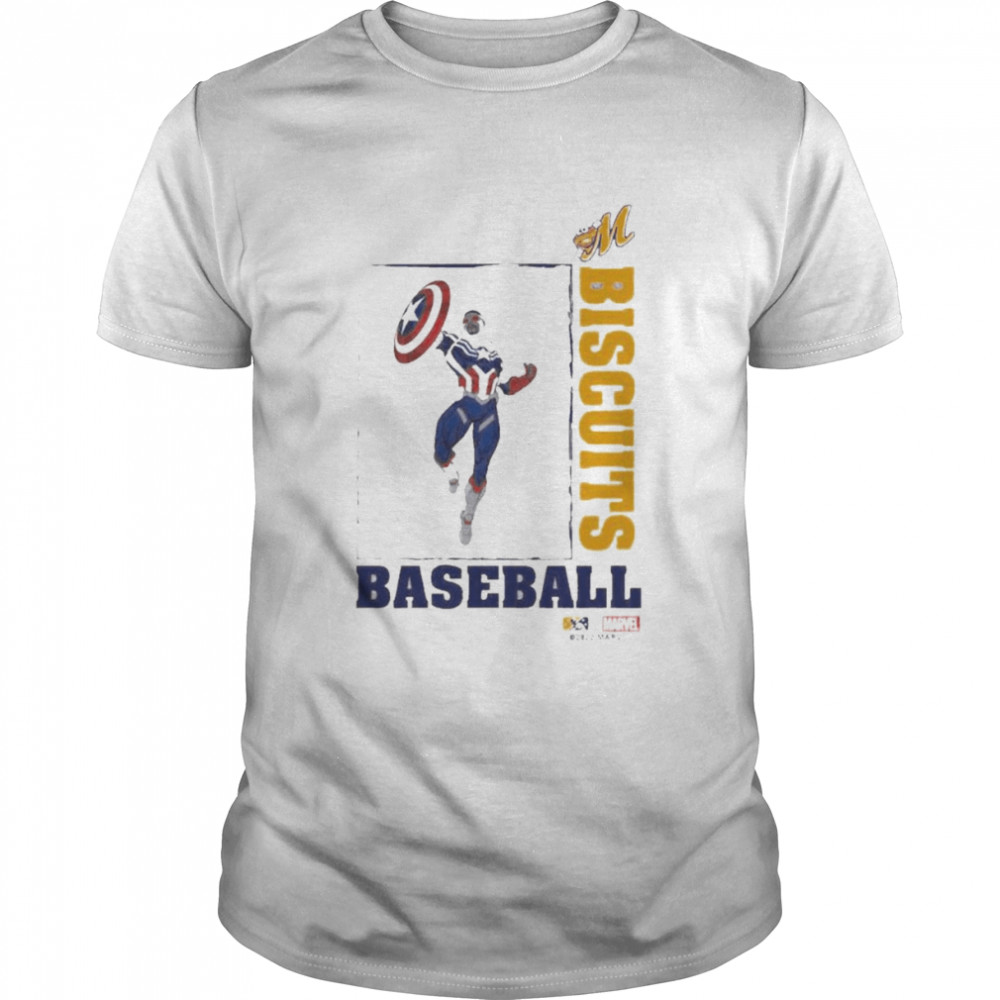 Mb Captain America Biscuits Baseball Shirt