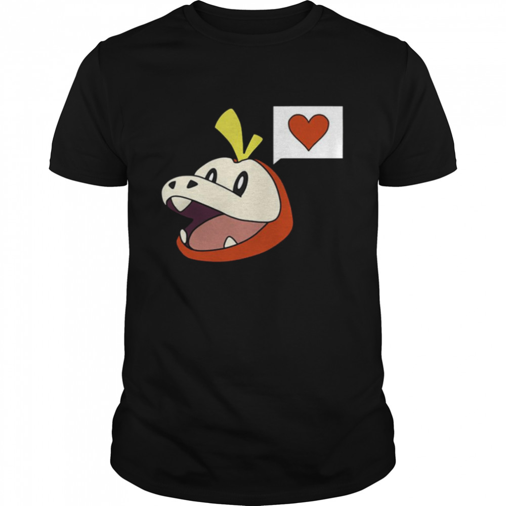 Pokemon Fuecoco With A Heart shirt