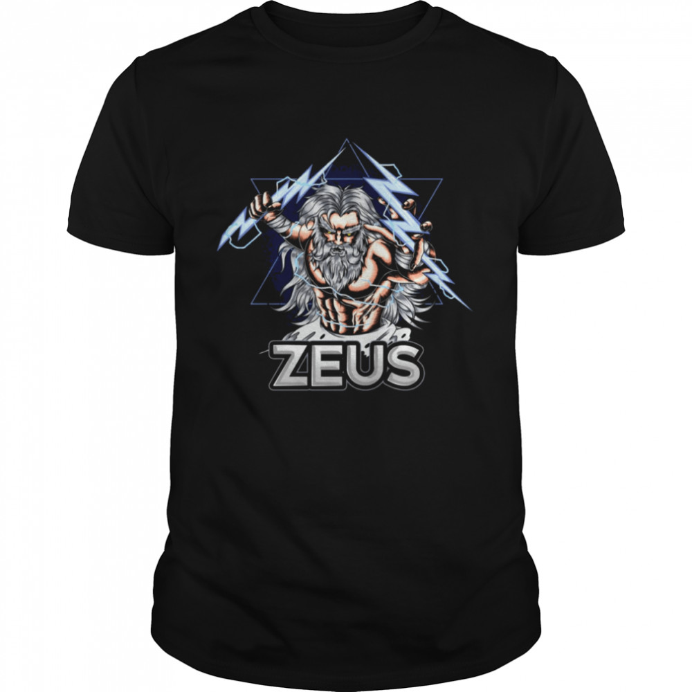 Zeus Shirt Greek Mythology Vintage Zeus Lightning Camp Half-Blood shirt