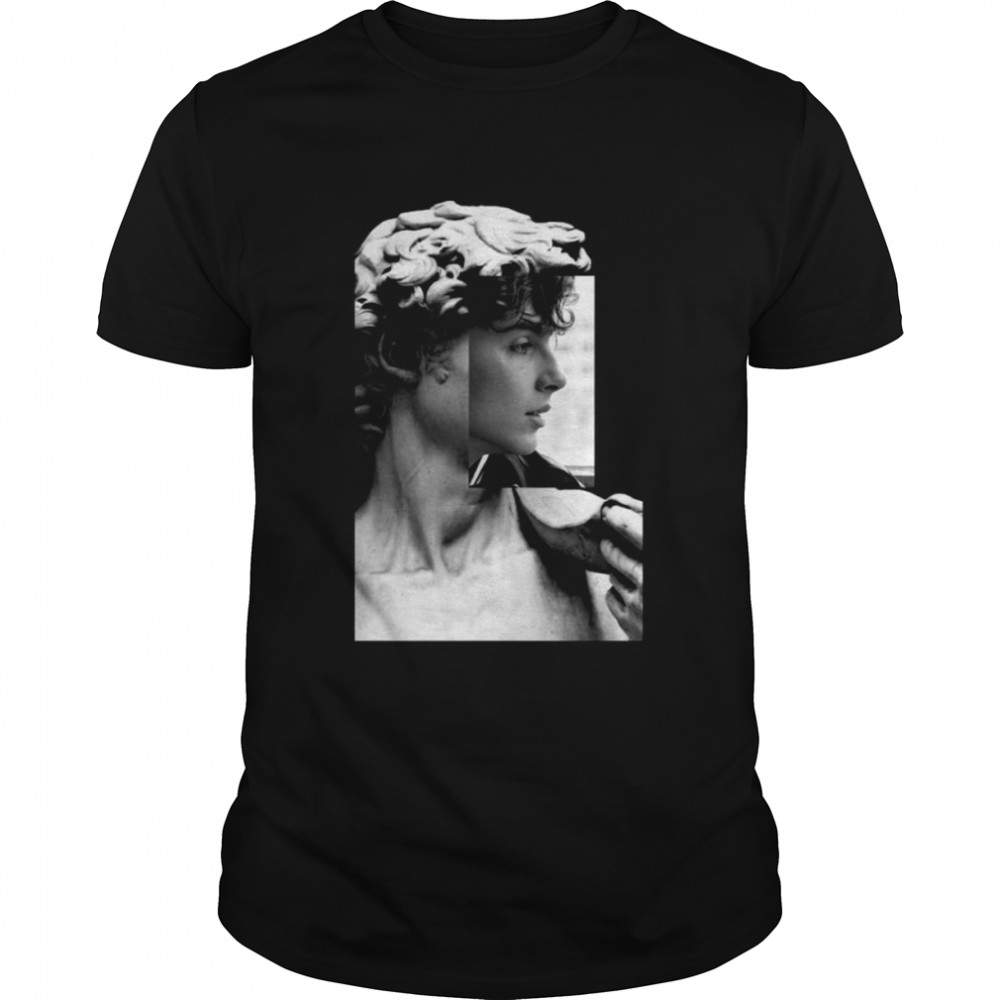 Blach And White Statut Of David Saint Timothee Chalamet shirt