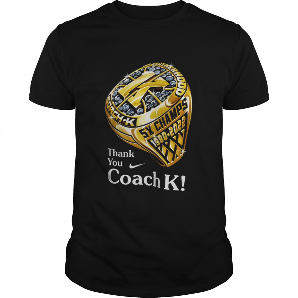 coach K Retirement Ring Tee by Nike shirt