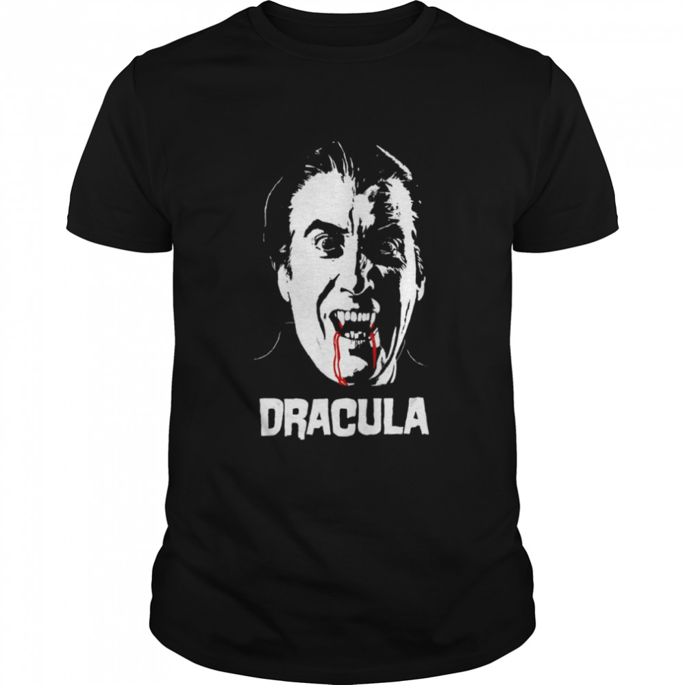 Horror Halloween Dracula Vampire Horror Flick White shirt