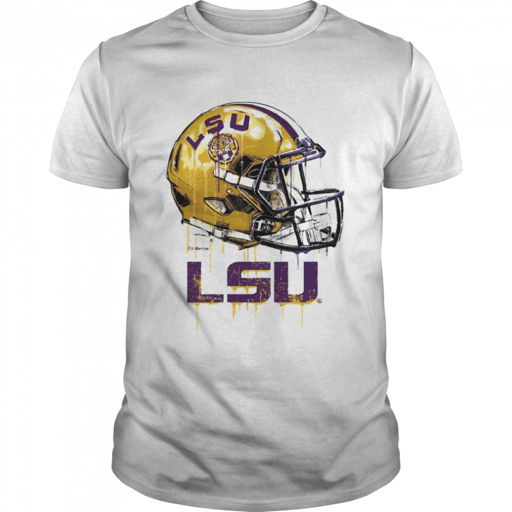 Louisiana State Tigers Original Dripping Football Helmet shirt