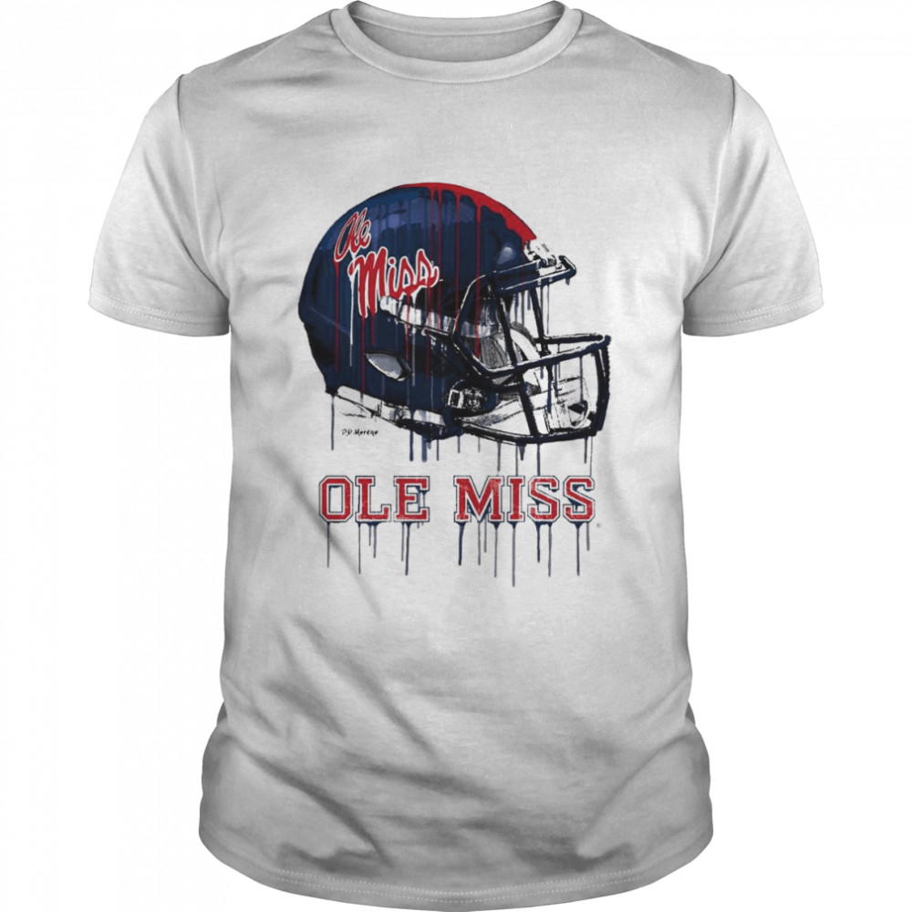 Ole Miss Rebels Original Dripping Football Helmet shirt