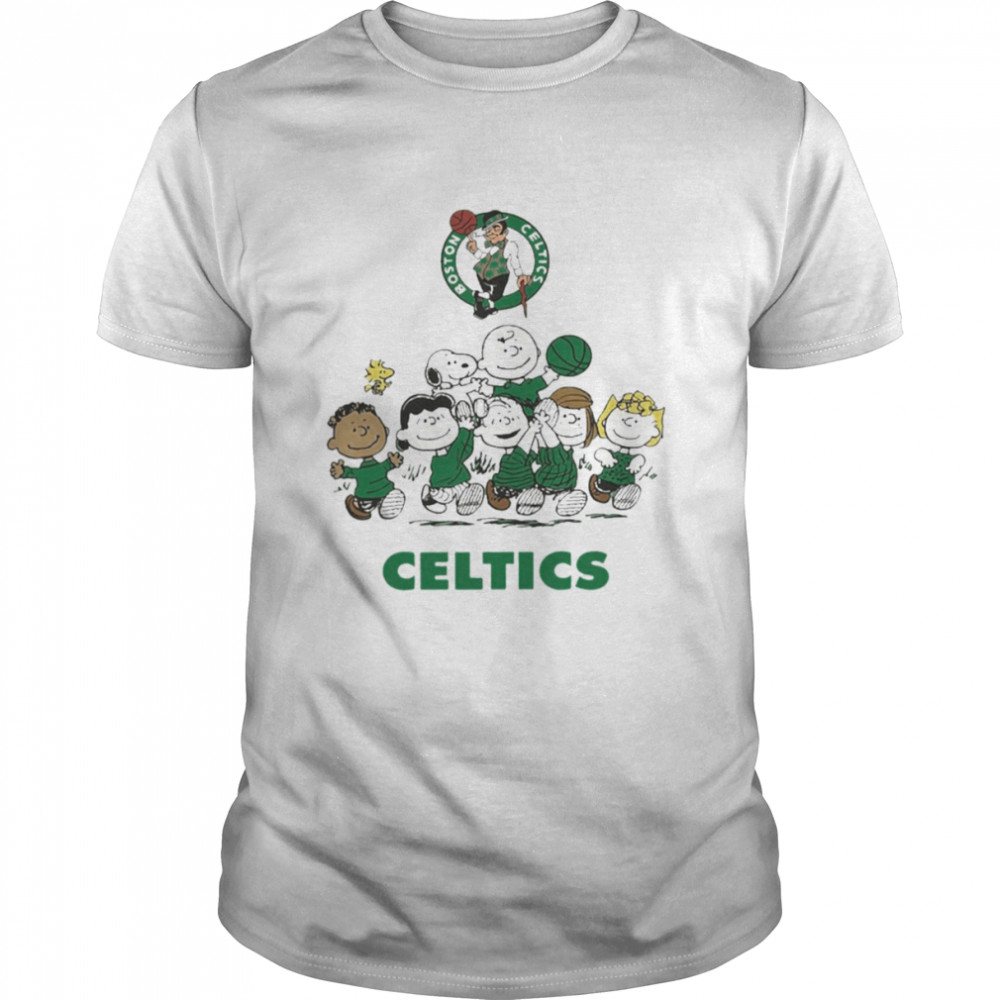 Boston Celtics Basketball Snoopy Celtics Shirt