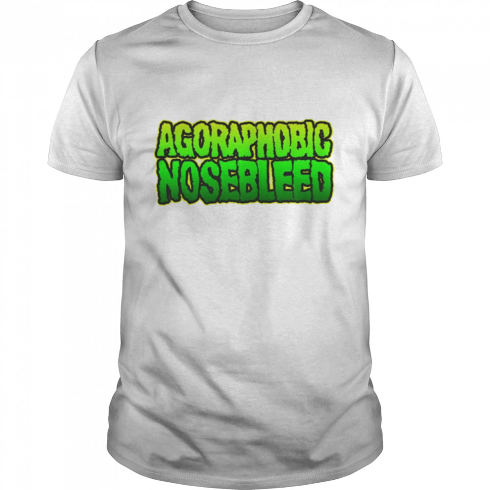 Green Text Logo Agoraphobic Nosebleed Logo shirt