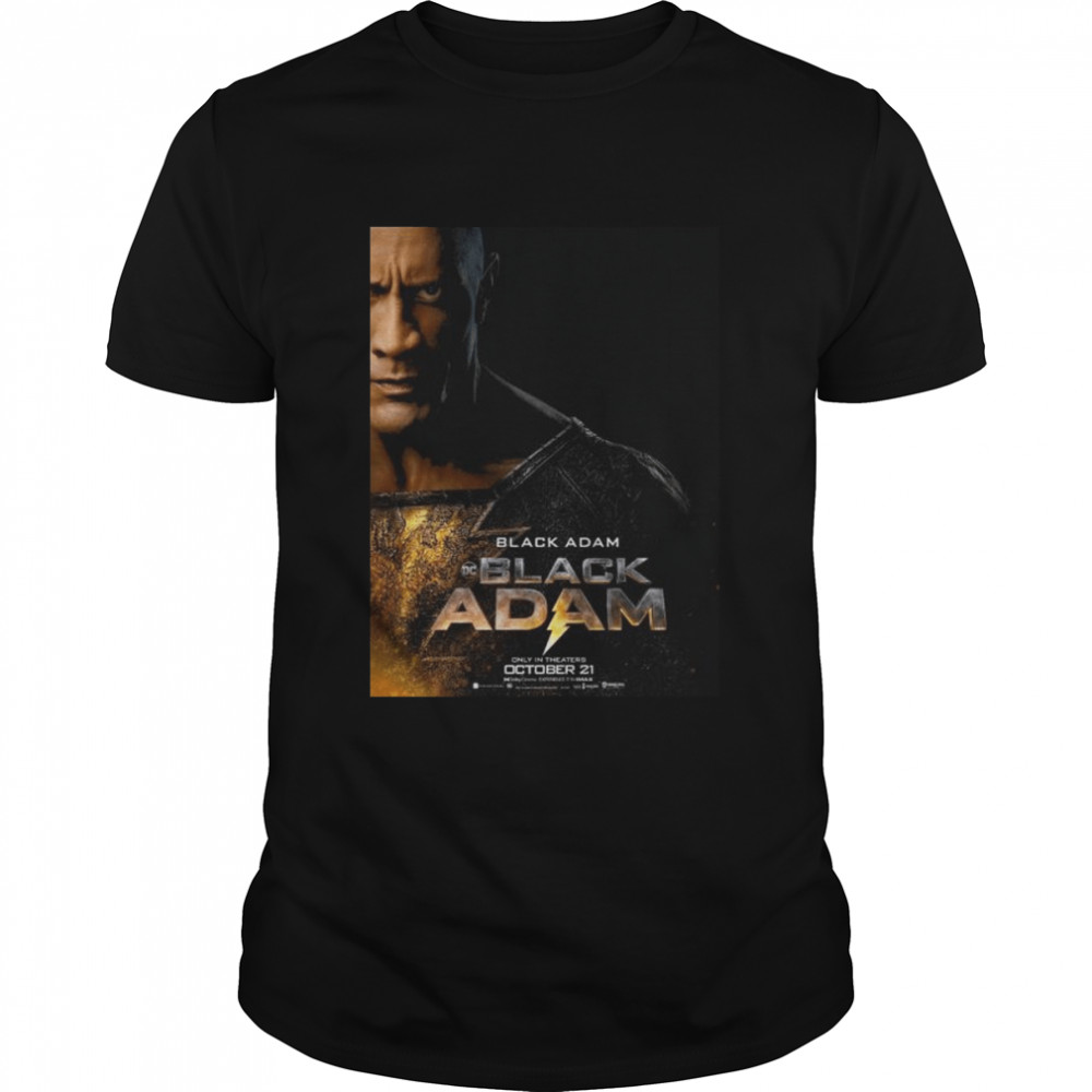 black adam the rock in Dc comics black adam new poster movie essential shirt