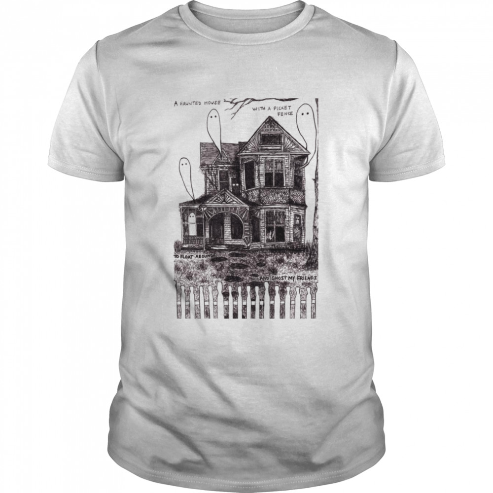 Hauted House Art With Ghosts shirt