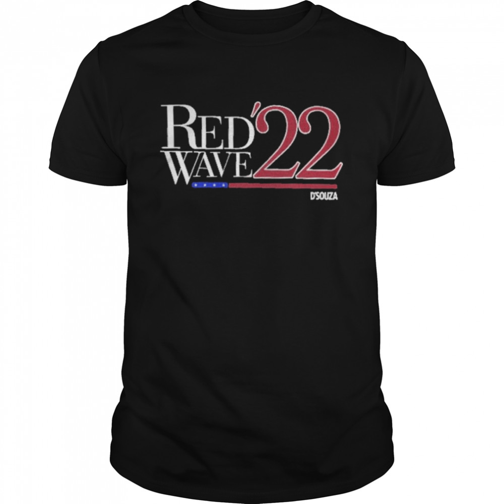 Red Wave 22 Text Based Shirt