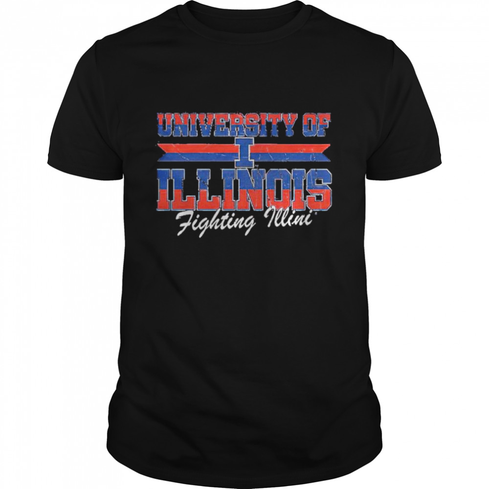 university of Illinois Fighting Illini throwback shirt