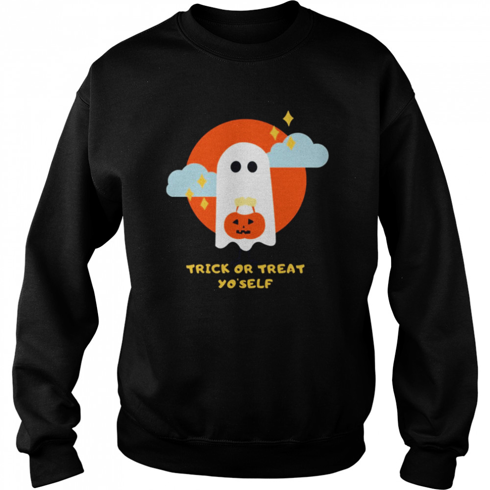 Cute Ghost Pumpkin Halloween shirt Unisex Sweatshirt