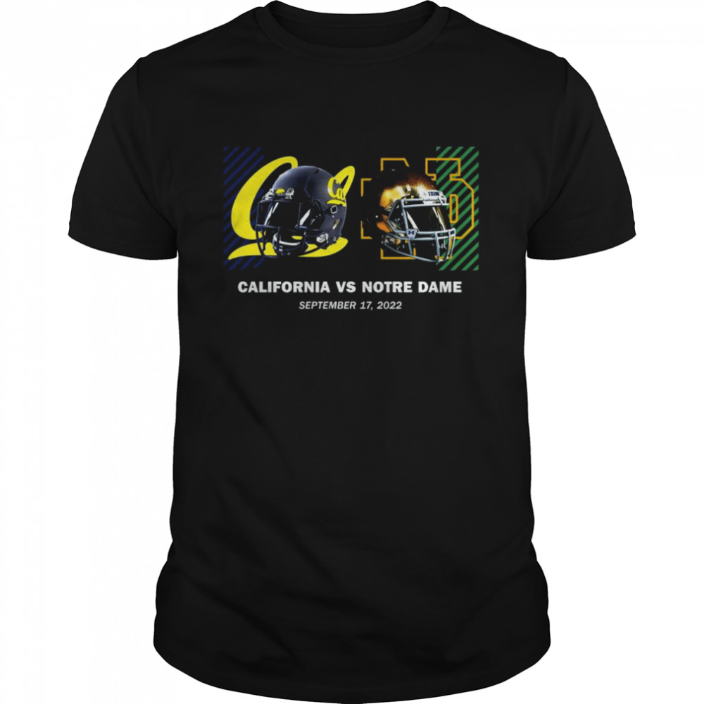 Notre Dame Fighting Irish vs California Golden Bears 2022 Matchup shirt