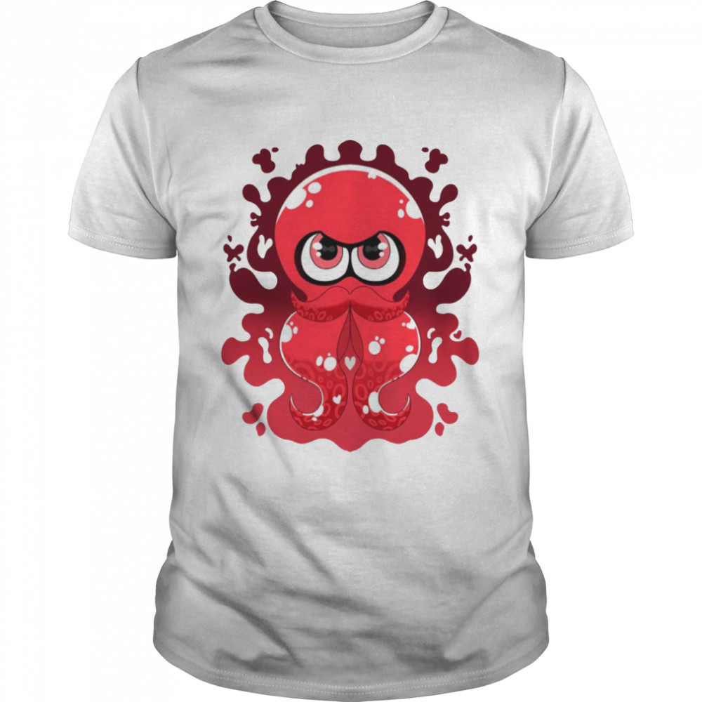 Red Inky Octo Splash Splatoon shirt