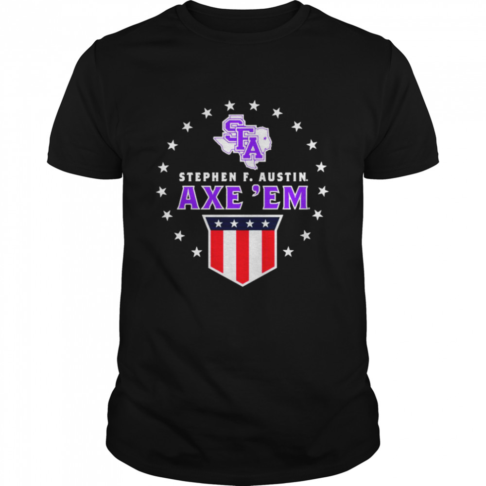 Stephen F Austin Lumberjacks Patriotic Banner T-Shirt