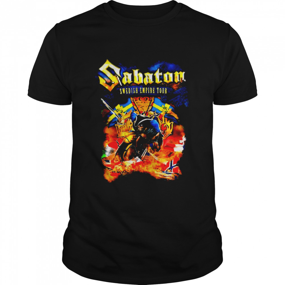 Swedish Empire Tour Sabaton Rock Band shirt