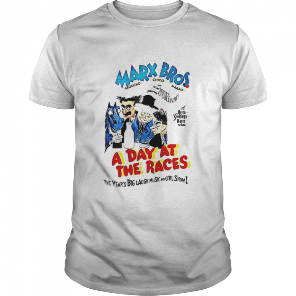 A Day At The Races Man Art German Political shirt