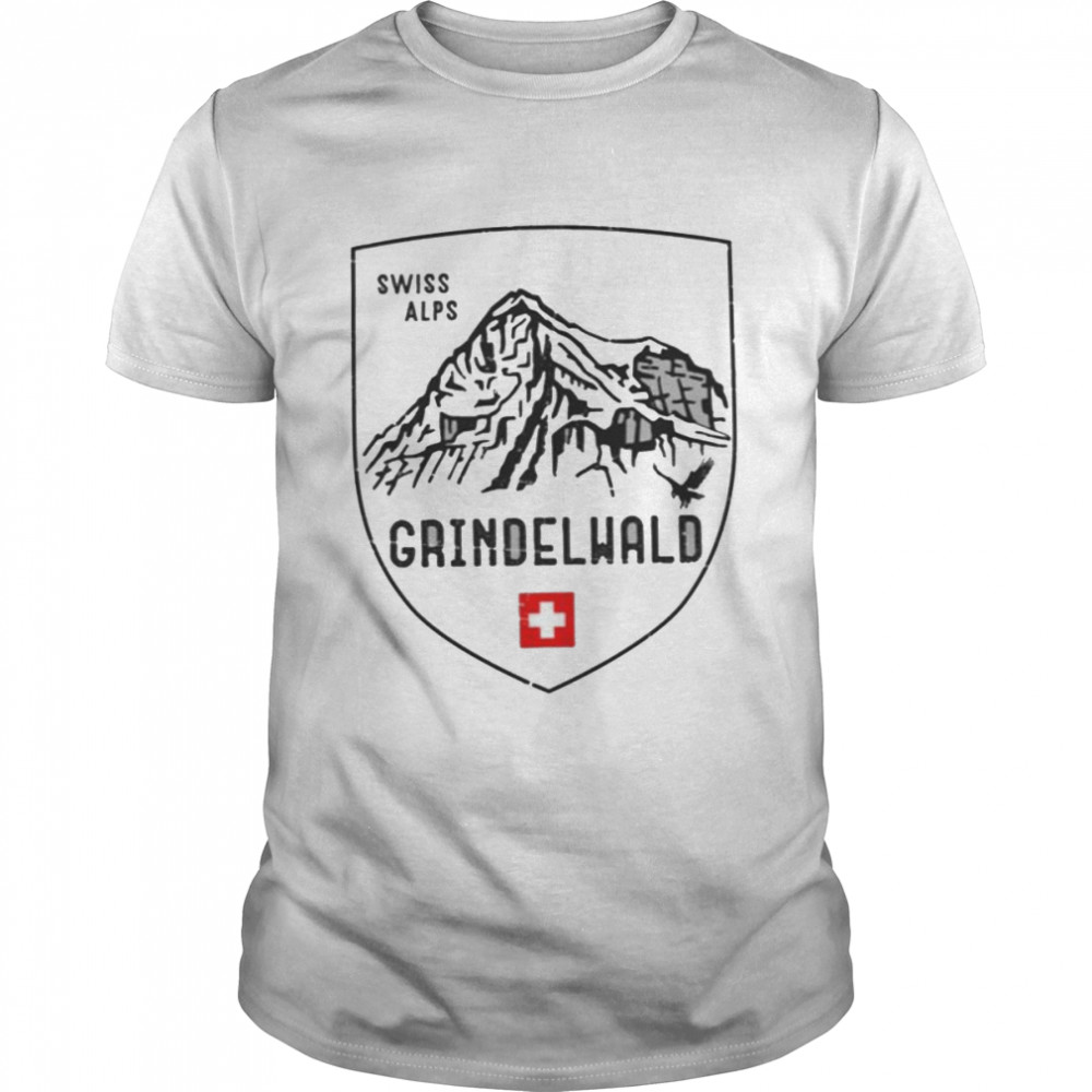 Grindelwald Mountain Emblem Switzerland shirt