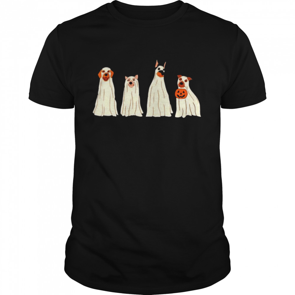 Happy halloween ghost dog shirt