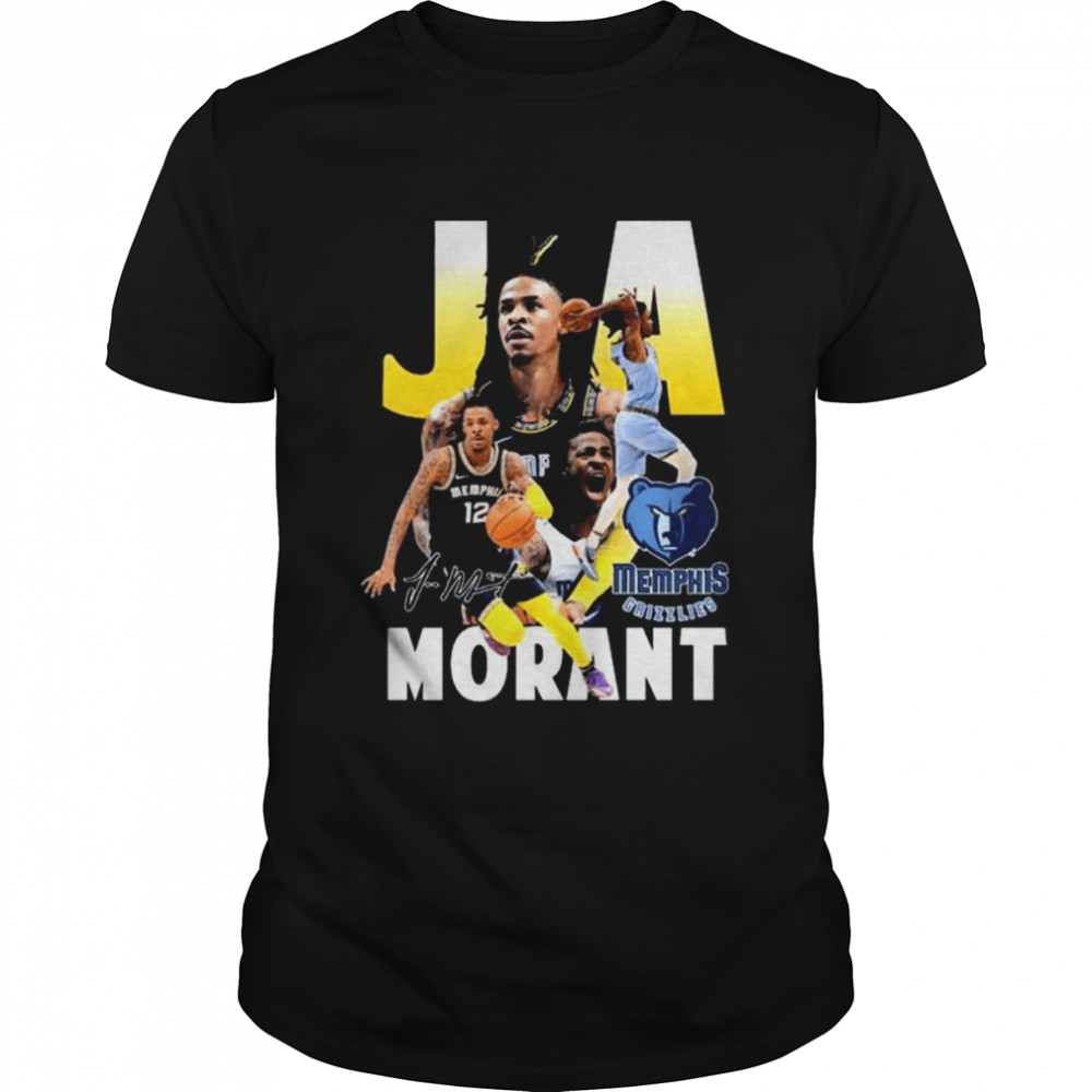 Ja Morant Memphis Grizzlies players signature 2022 shirt