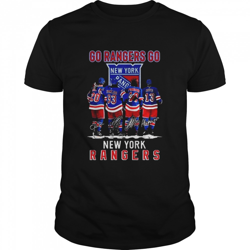 New york rangers go rangers go chris kreider mika zibanejad artemi panarin kevin hayes shirt