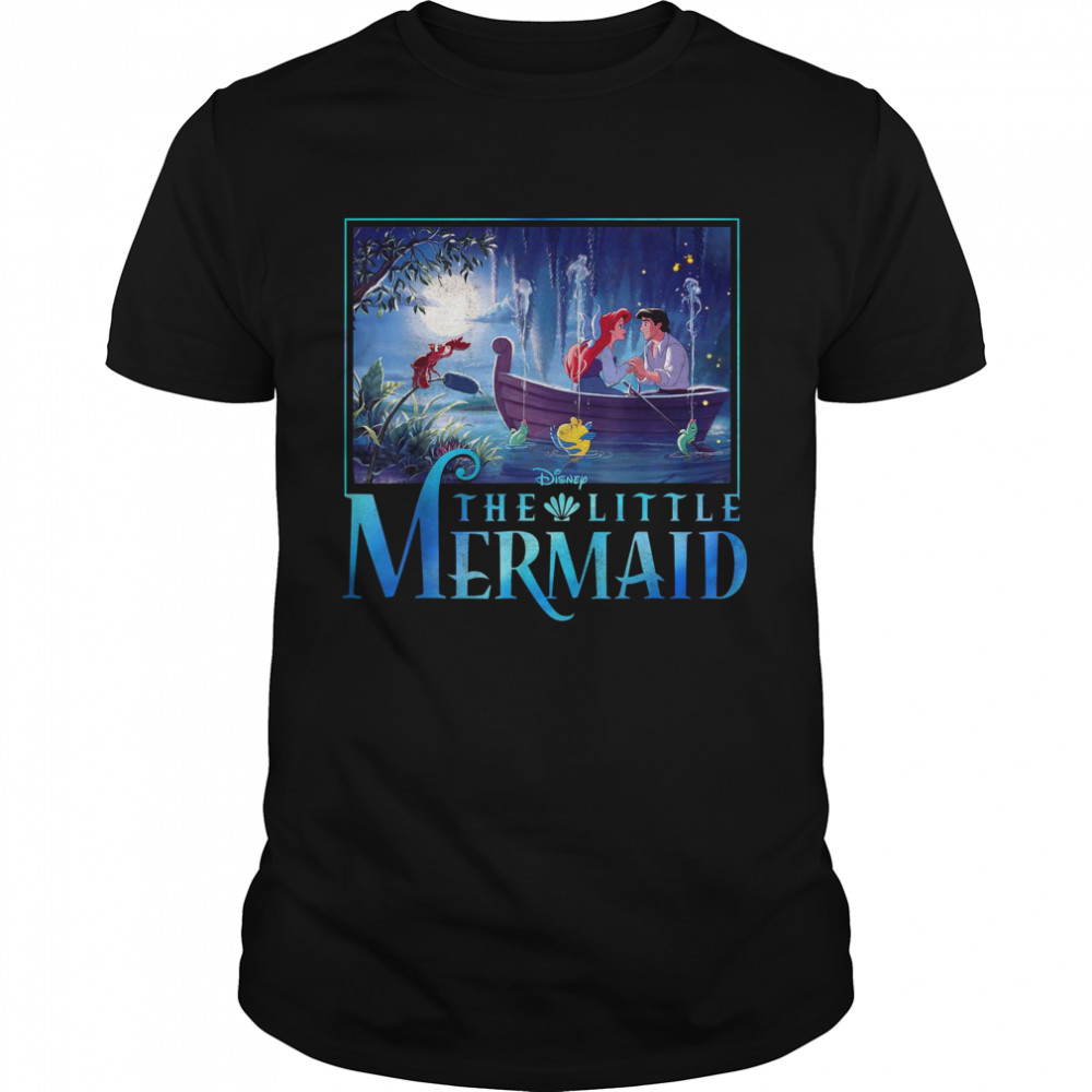 The Little Mermaid Ariel And Eric Grotto Portrait T-Shirt