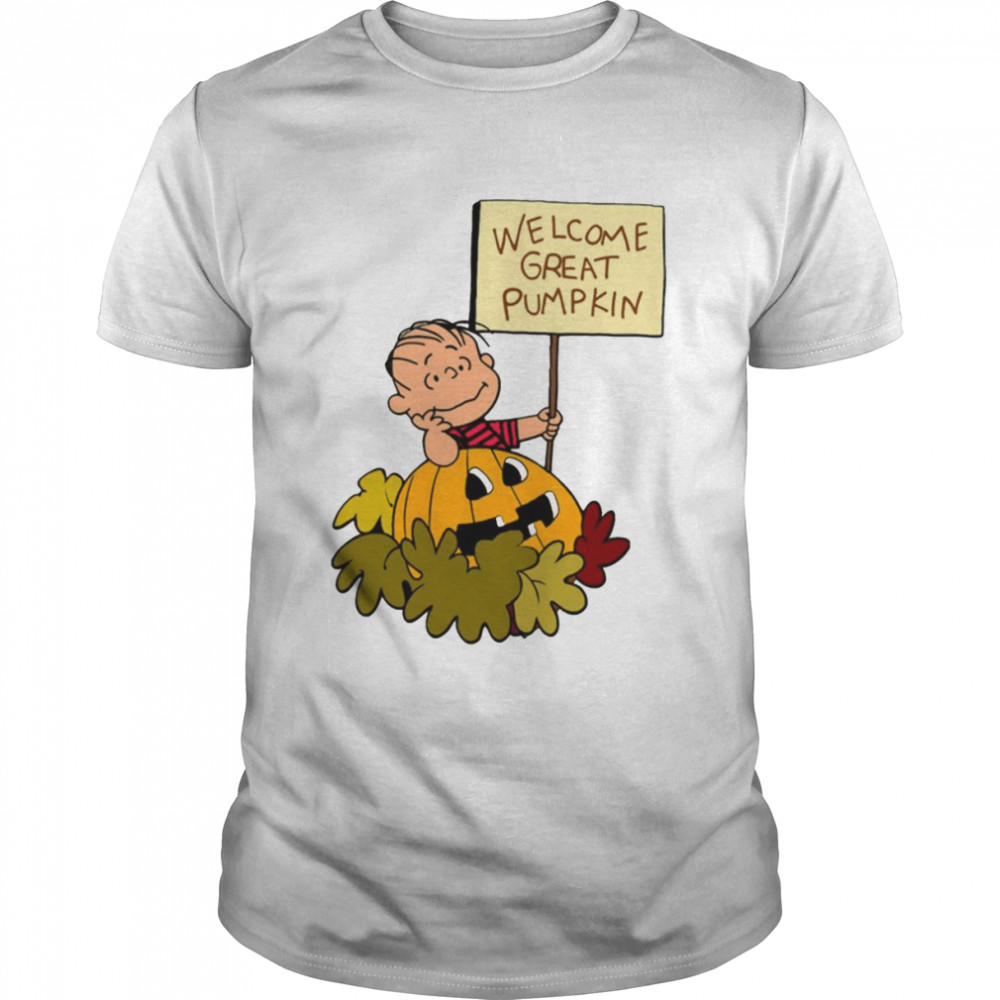 Welcome Great Pumpkin Halloween Graphic shirt