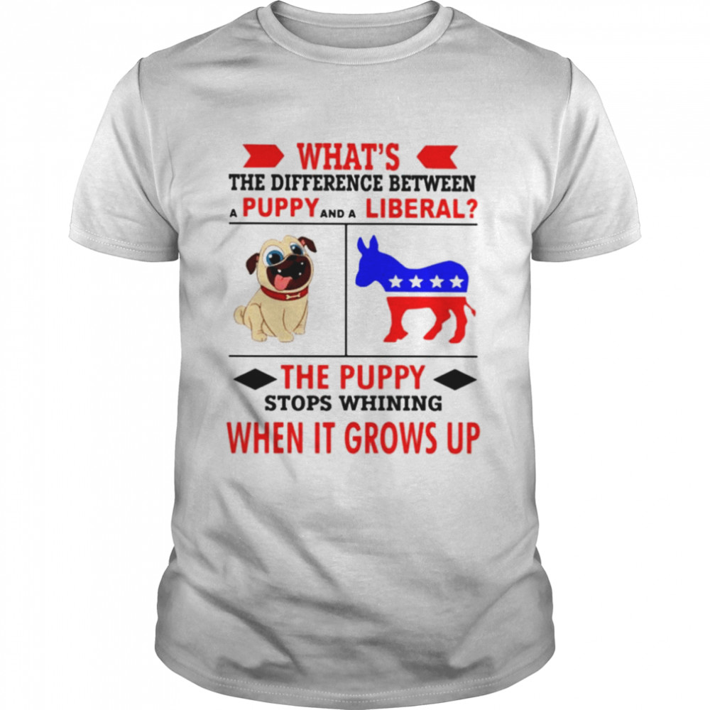 What’s the difference between a puppy and a liberal shirt