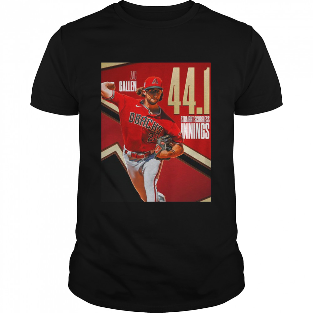 Zac Gallen 44.1 Straight Scoreless Innings shirt