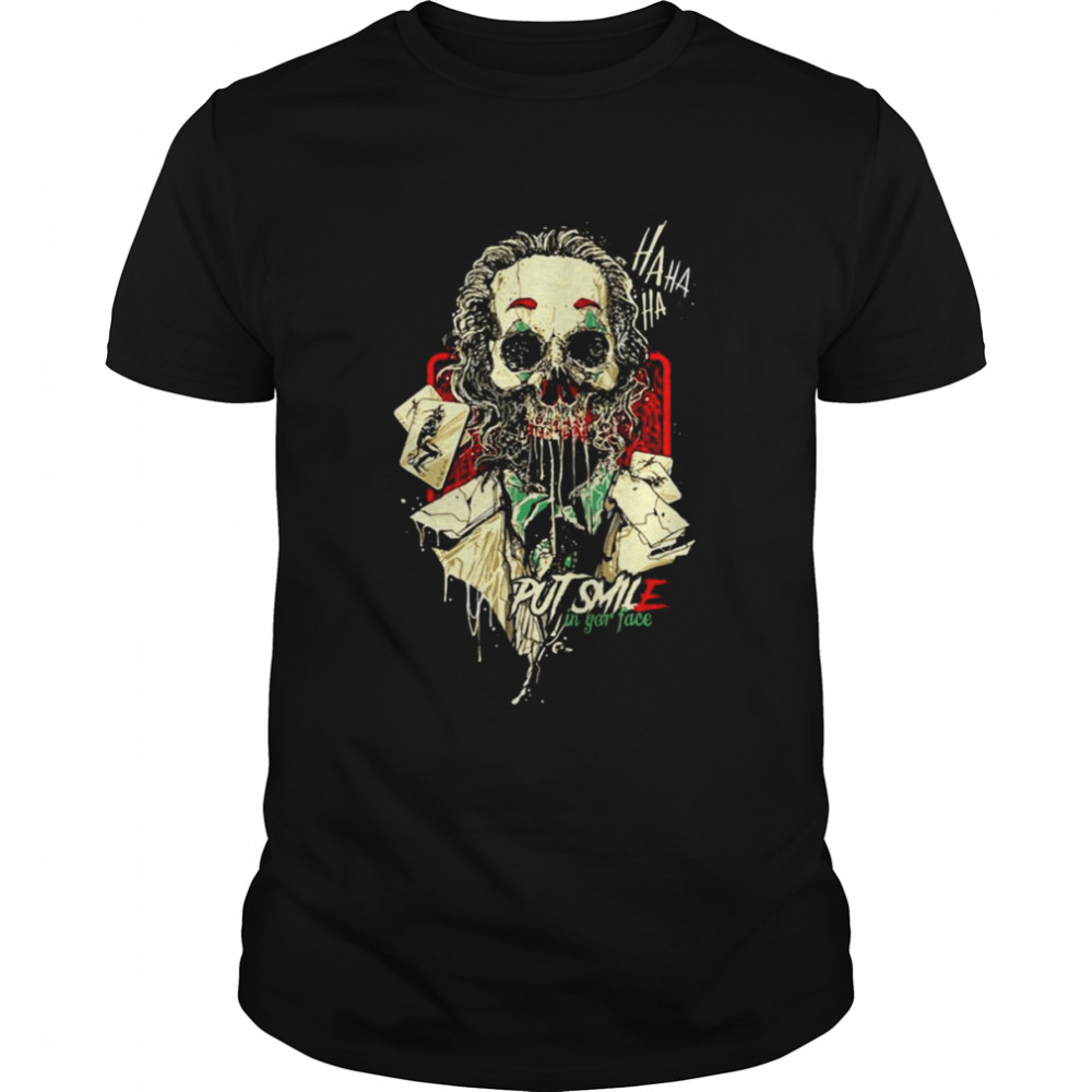 Hahaha The Joker Jombie Halloween Illustration shirt