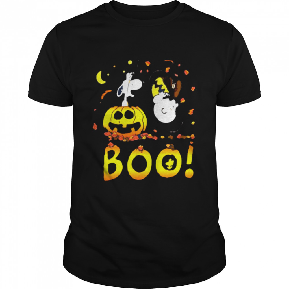 Snoopy and Charlie Brown Boo Charlie Brown Halloween shirt