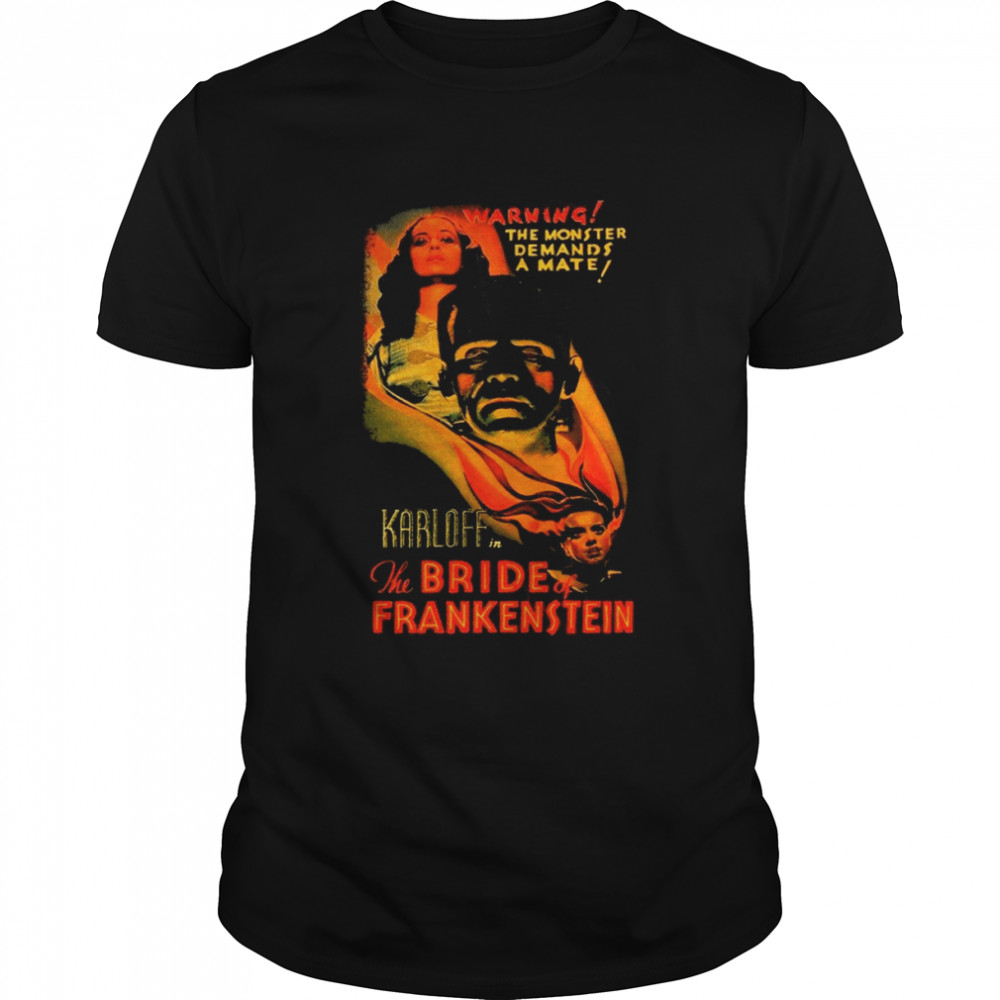 The Bride Of Frankenstein Horror Movie Halloween shirt