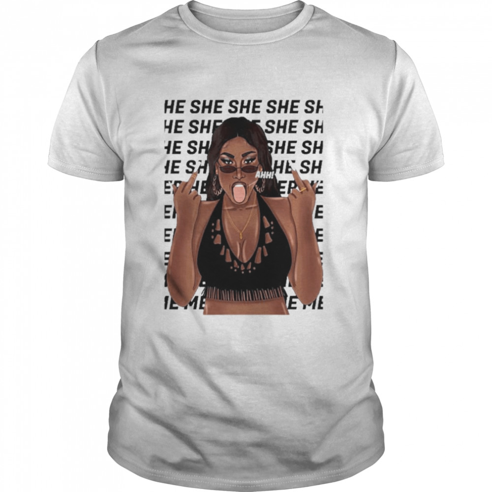 Ahhh Megan Thee Stallion Tongue Out Shirt