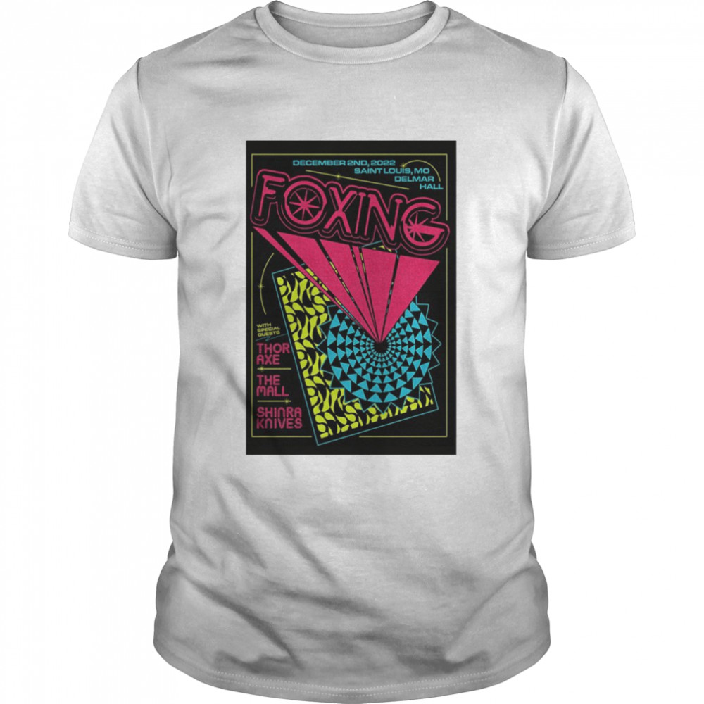 Foxing December 2 2022 Saint Louis mo Delmar Hall shirt