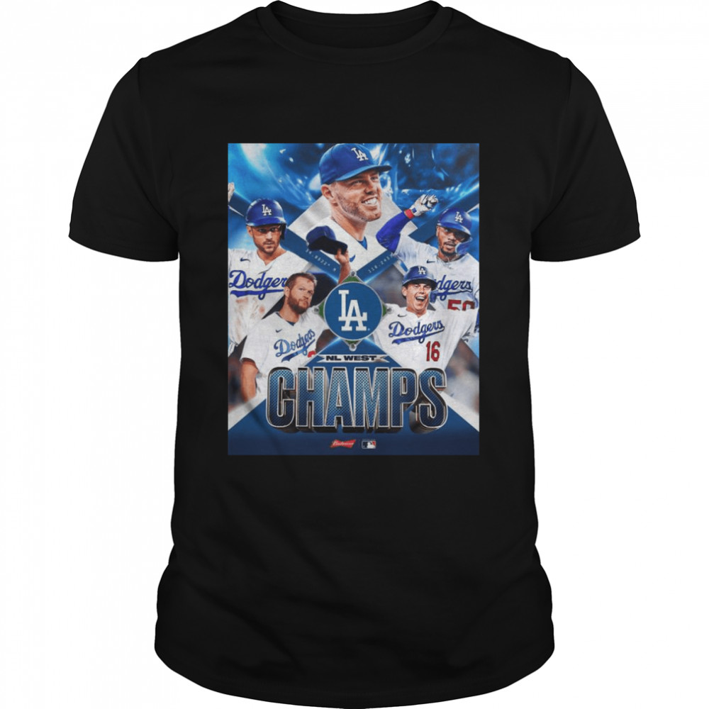 LA Dodgers 9th time NL West champions 2022 shirt