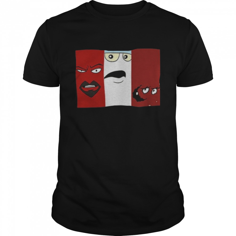 Minimalist Meatwad Master Shake Frylock Aqua Teen Hunger Force shirt