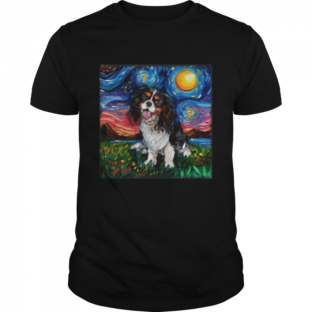 Tri Color Cavalier King Charles Spaniel Night shirt