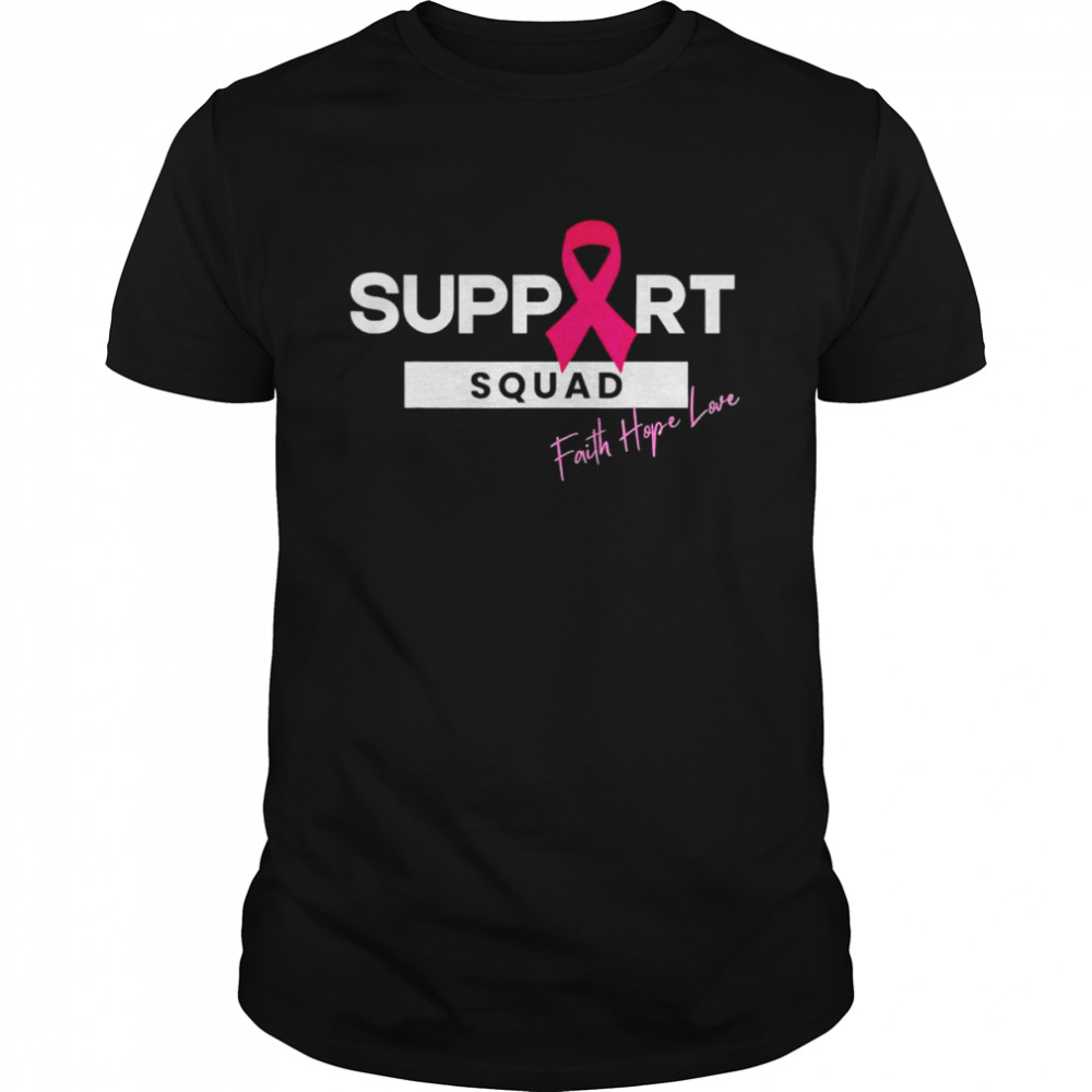 Breast Cancer Warrior Support Squad Breast Cancer Awareness T-Shirt