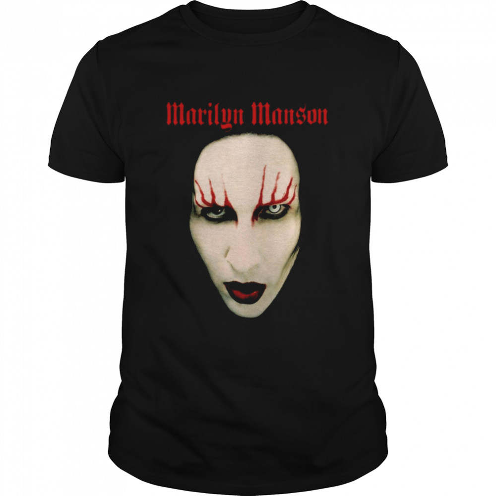 Marilyn Manson Red Lips Rock Heavy Metal shirt