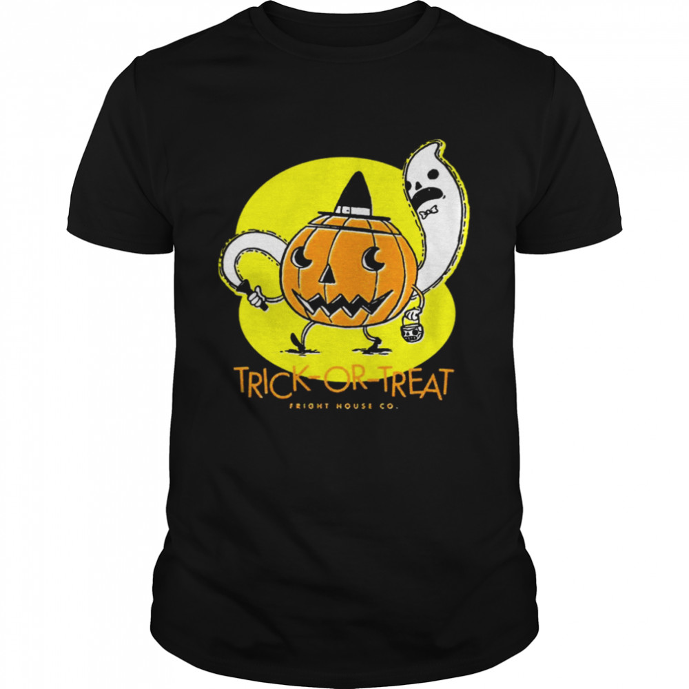 Playing With Ghost Trickortreat Pumpkin & Ghost  shirt