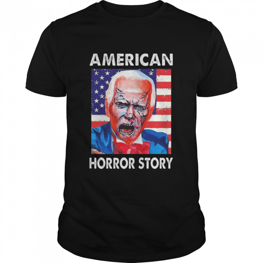 American Horror Story Joe Biden Zombie USA Flag Halloween shirt