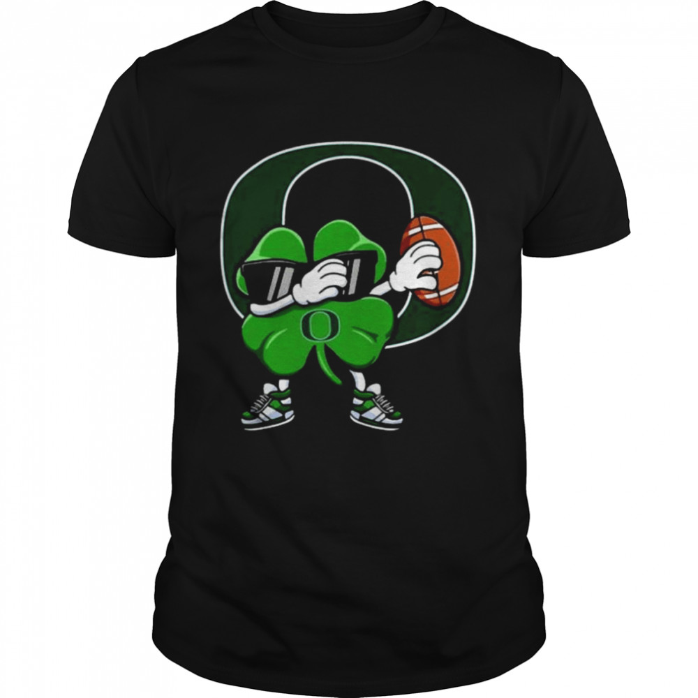 Dabbing Shamrock Football St Patricks Day Oregon Ducks T-Shirts