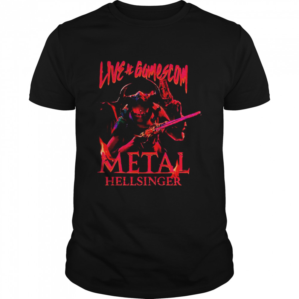 Iconic Portrait Design Metal Hellsinger shirt