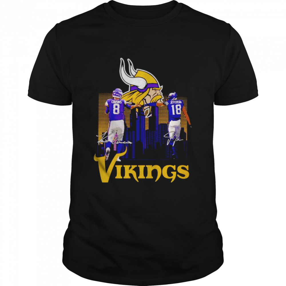 Minnesota Vikings Coins and Jefferson signatures shirt