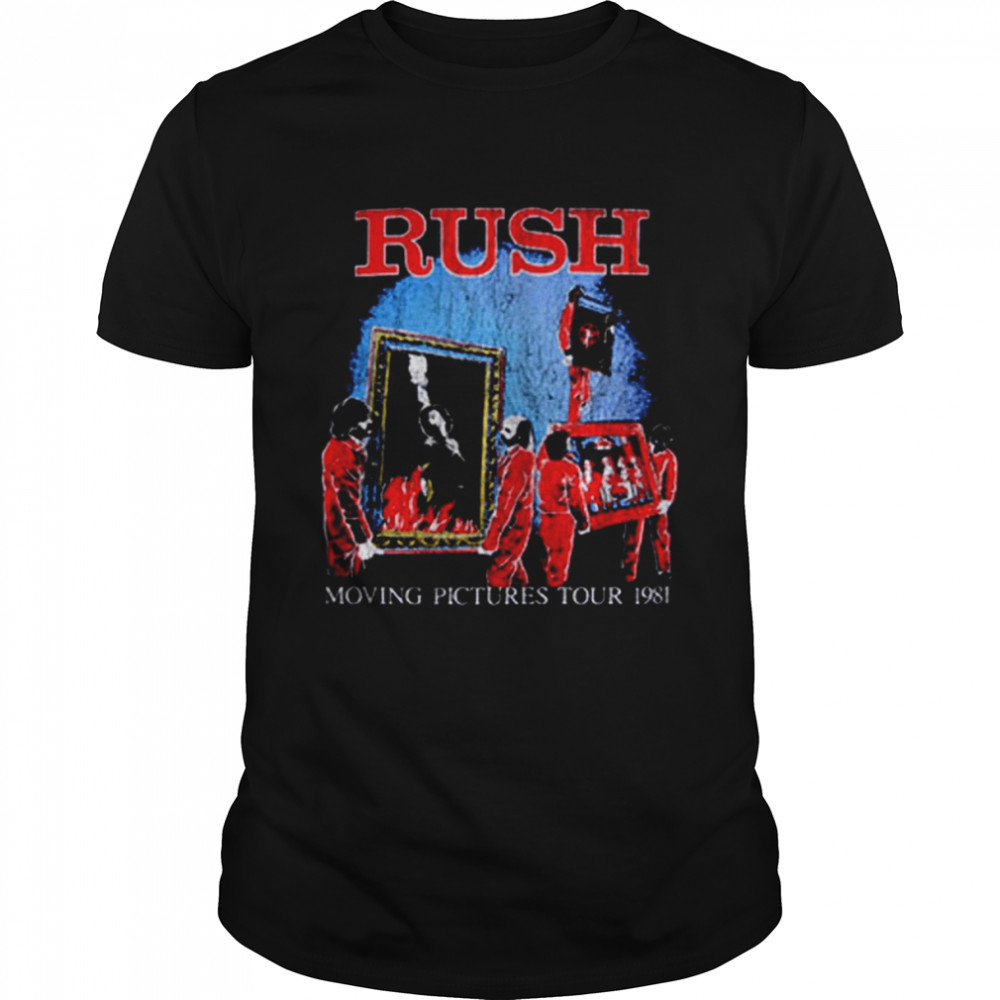 Rush Moving Pictures 1981 World Tour Rock shirt